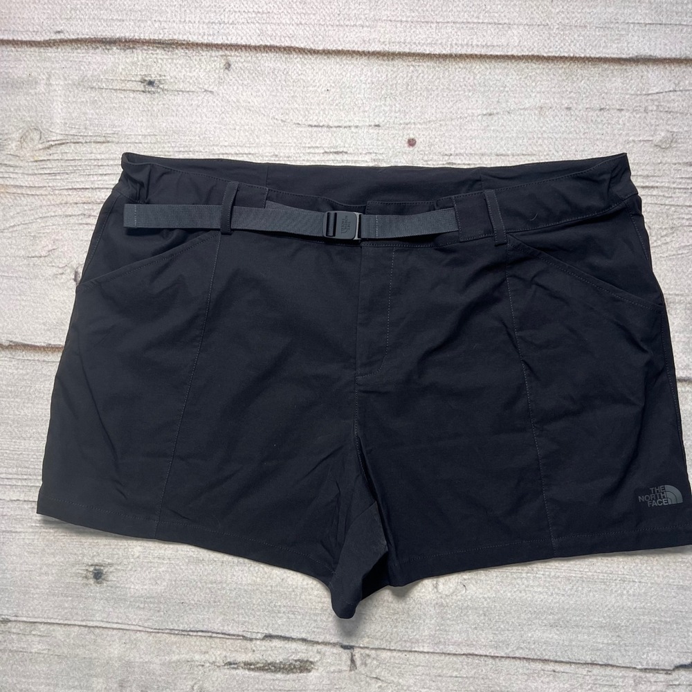 The North‎ Face Womens Black Quick Dry Belted Hiking Shorts Size 34W
